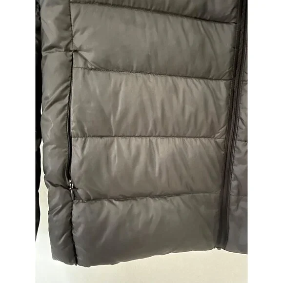 Uniqlo Womens Down Puffer Jacket Lightweight Insulated Packable Taupe Size XL - Picture 7 of 8